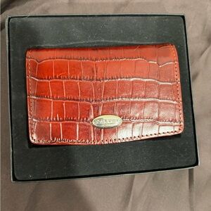 Dalvey NEW Cardcase Business Card Holder  Scotland Black Real Leather